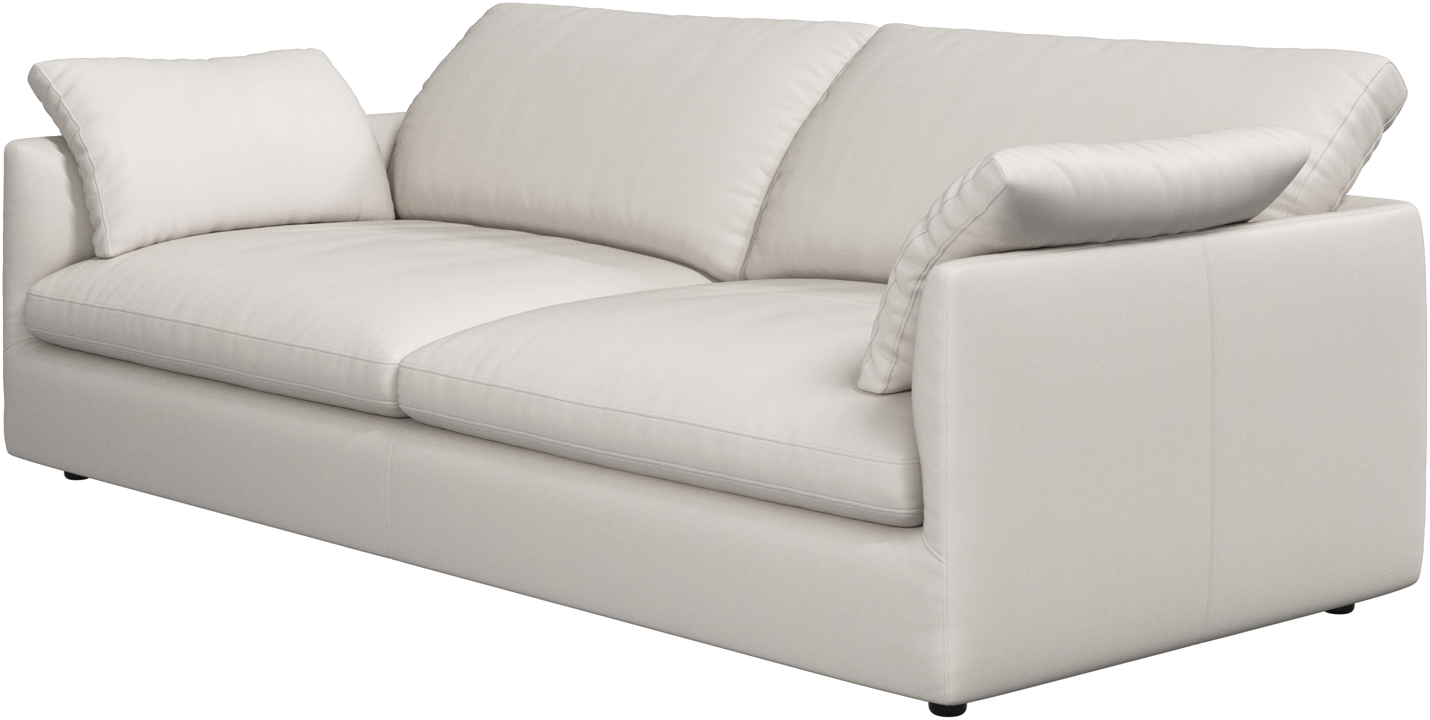 okinamaroさま専用】BoConcept革張りソファ小 白いレザーソファ